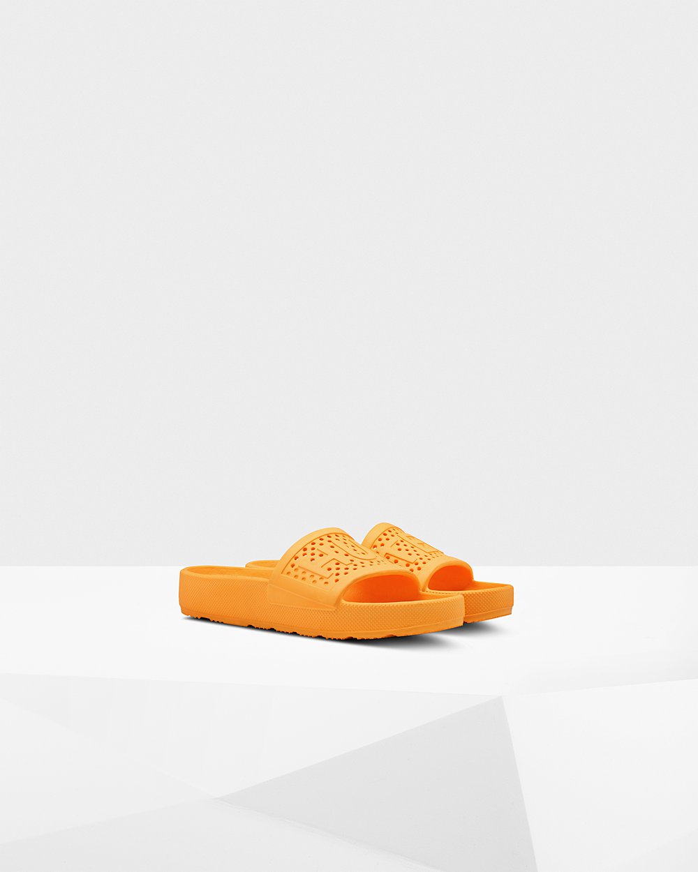 Womens Hunter Original Lightweight Moulded - Slides Orange - 2438-OPNUG